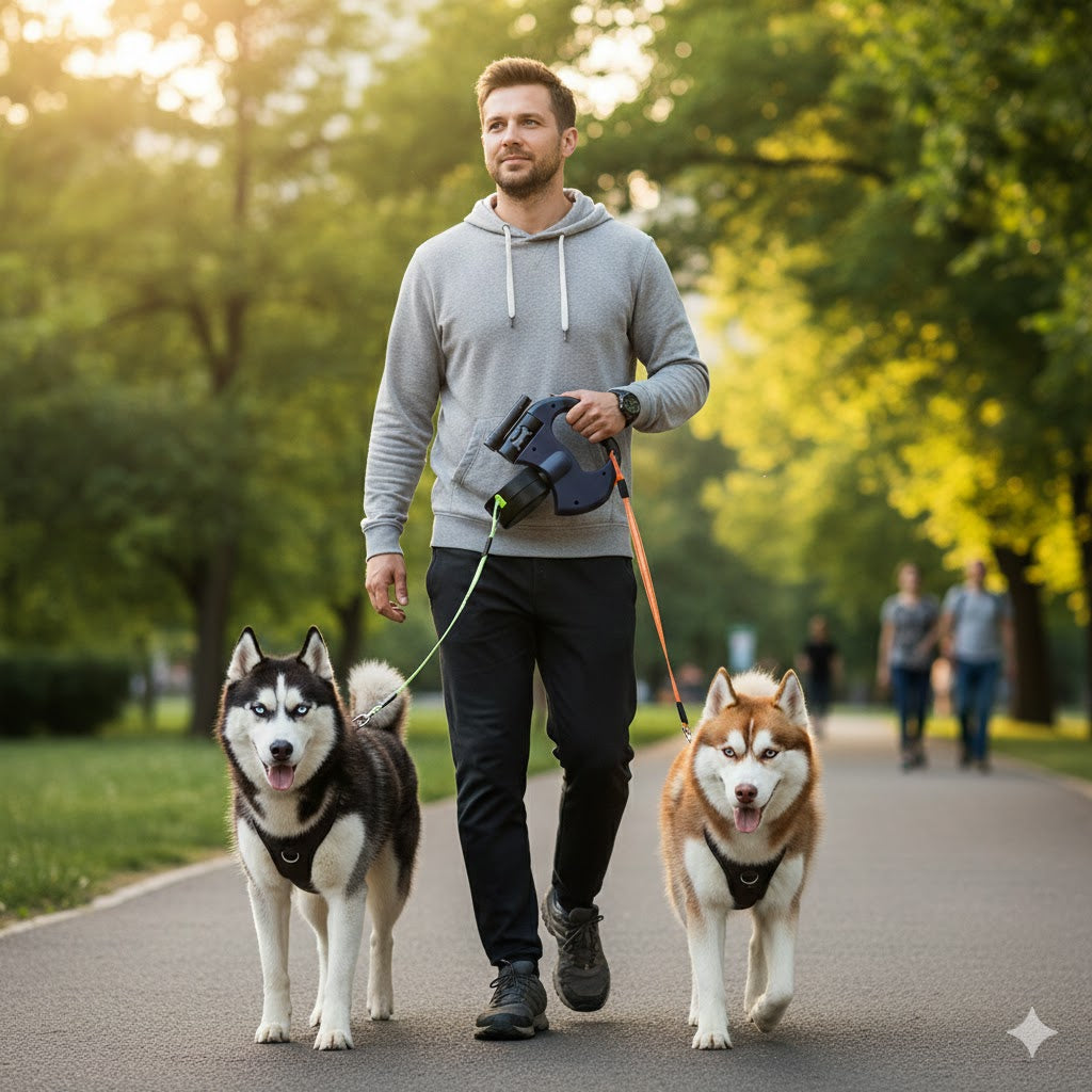 Hound Step™ - No Tangle Flashlight Leash