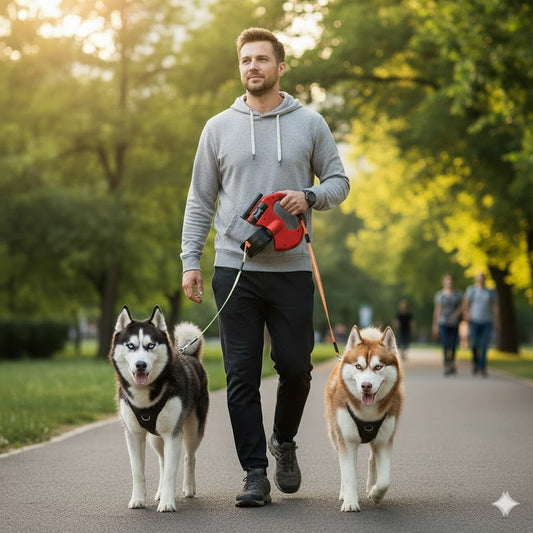 Hound Step™ - No Tangle Flashlight Leash